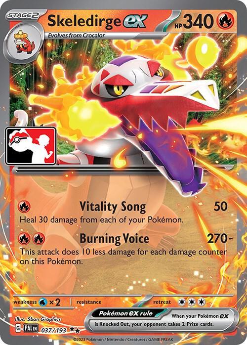 Paldea Evolved Skeledirge Ex [Prize-Pack] Pokémon card